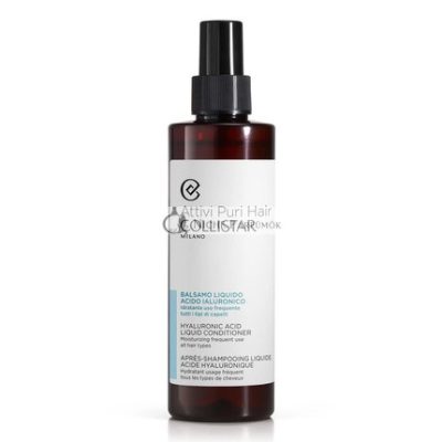 Collistar Active Puri Haj Folyékony Kondicionáló Hyaluronsav Hidratáló, Minden Hajtípusra, 200ml