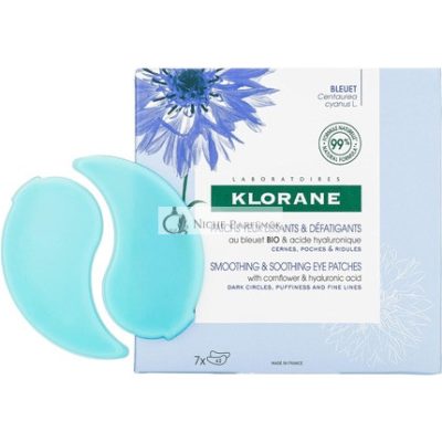 Klorane Simító és Nyugtató Szemmaszk Organikus Búzavirág és Hialuronsav, 20ml