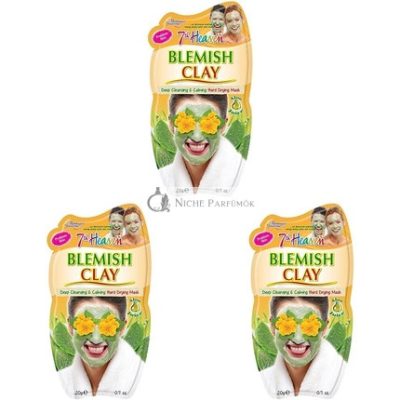 7th Heaven Pattanász Elleni Agyagos Arcpakolás Mágus Tölgyfával és Aloe Verával, 20g