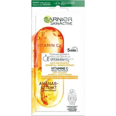Garnier Anti-Fatigue Arcmaska C-vitaminnal és Ananász Kivonattal, 15g