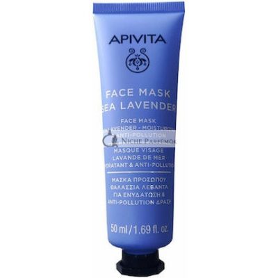 Apivita Arcpakolás Tengeri Levendulával - 50 ml Hidratálásra és Szennyeződés Elleni Védelemre