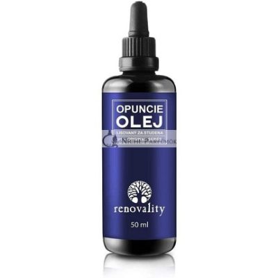 Renovality Hidegen sajtolt Kaktuszolaj 50ml Pipettával - Cseh Köztársaságban készült