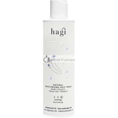 Hagi Természetes Hidratáló Arctonik Hyaluronsavval Mandulasavval Pantenollal Rózsavízzel 200ml