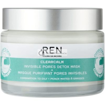 Ren Clearcalm Láthatatlan Pórusok Detox Maszk, 50 ml