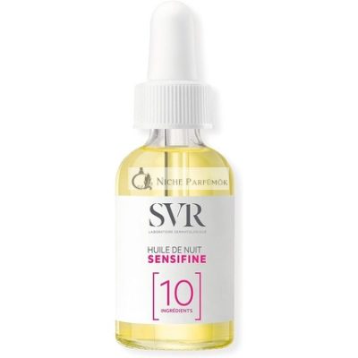 SVR SENSIFINE Tápláló Nyugtató Éjszakai Olaj Száraz Érzékeny Allergiás Bőrre, 30ml