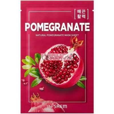 Természetes gránátalmás maszk lap 21 ml
