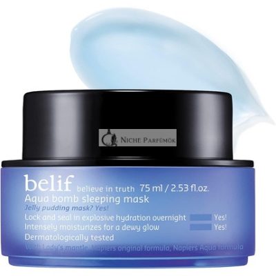 Belif Aqua Bomb Alvó Maszk 75ml Nyugtató Arcmaszk Száraz Bőrre