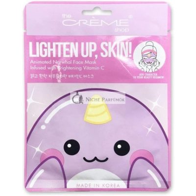 The Crème Shop Lighten Up, Skin! Narwhal Arcpakolás - Anti-Pattanás