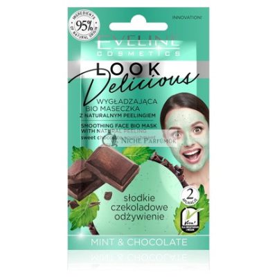 Eveline Cosmetics Look Delicious Simító Arcpakolás Természetes Hámlással, 10ml