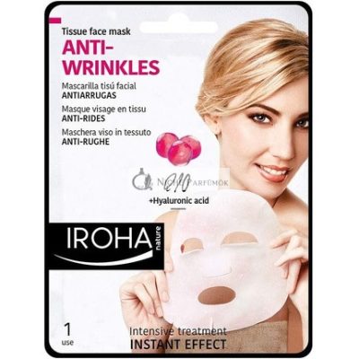 Iroha Nature Ráncellenes Szövet Arcmaska Q10 1 Egység - Villám Hatás
