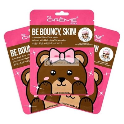 A Crème Shop Animált Miss Bear Hidratáló Arcmaska, Vízibolygóval