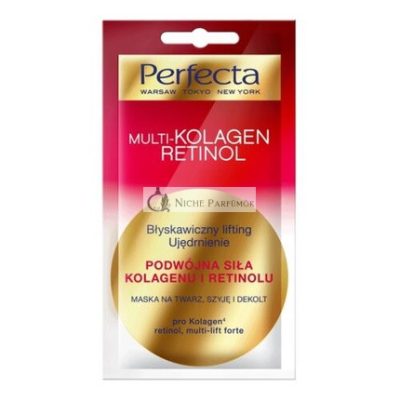 Tökéletes Multi Kollagén Retinol Arc, Nyak és Dekoltázs Maszk 8ml
