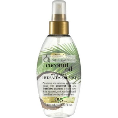 Ogx Tápláló Kókusz Hidratáló Olajpermet 118ml Hajra