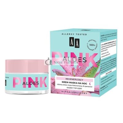 AA Aloes Rózsaszín Regeneráló Éjszakai Krém Maszk, 50ml
