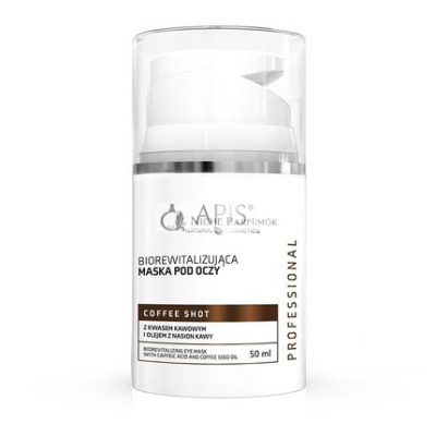Apis Kávé Shot Biorevitalizáló Szemmaszk Kávésavval és Kávészem Olajjal, 50ml