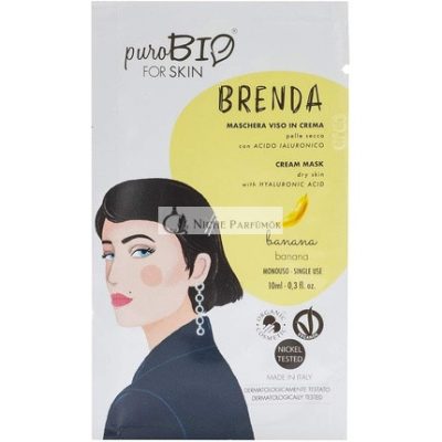 PuroBio Brenda Krém Arcmaszk Száraz Bőrre, 02 Banán