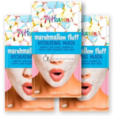 7th Heaven Marshmallow Fluff Arcpakolás Édes Mandulaolajjal és Aloe Verával a Bőr Hidratálásához