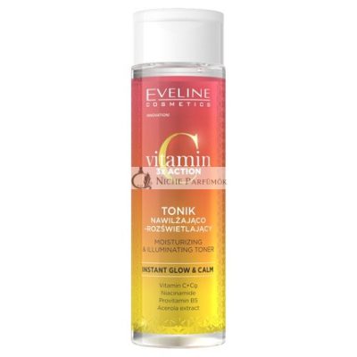 Eveline Vitamin C 3x Hatású Hidratáló és Világosító Toner, 200ml