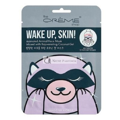 The Crème Shop Ébredj, Bőr! Mosó Raccoon Arcmaszk, 25g
