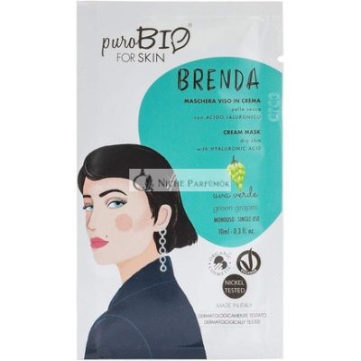 PuroBio Brenda Krém Arcmaszk Száraz Bőrre No. 03 Zöld Szőlő