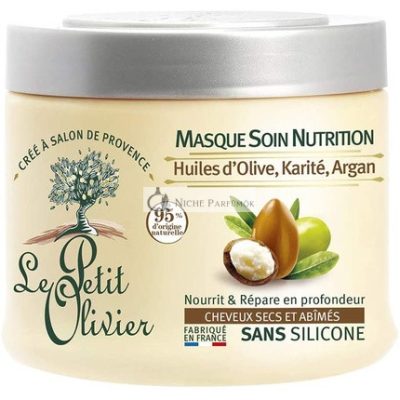 Le Petit Olivier Tápláló Hajmaszk Olíva-, Shea- és Argan Olajjal, 330ml