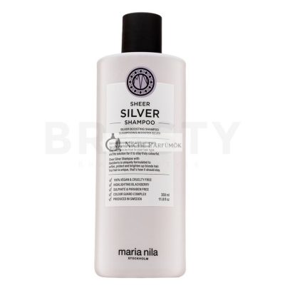 Maria Nila Sheer Silver Shampoo erősítő sampon platinaszőke és ősz hajra 350 ml