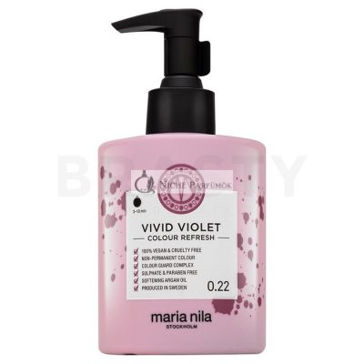Maria Nila Colour Refresh tápláló maszk színes pigmentekkel lila árnyalatú hajra Vivid Violet 300 ml