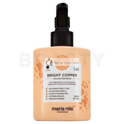 Maria Nila Colour Refresh tápláló maszk színes pigmentekkel a réz árnyalatok újraélesztéséhez Bright Copper 300 ml