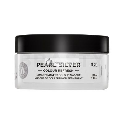 Maria Nila Colour Refresh tápláló maszk színes pigmentek nélkül platinaszőke és ősz hajra Pearl Silver 100 ml