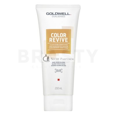 Goldwell Dualsenses Color Revive Conditioner Dark Warm Blonde tápláló kondicionáló színfelfrissítő meleg szőke hajárnyalatra 200 ml