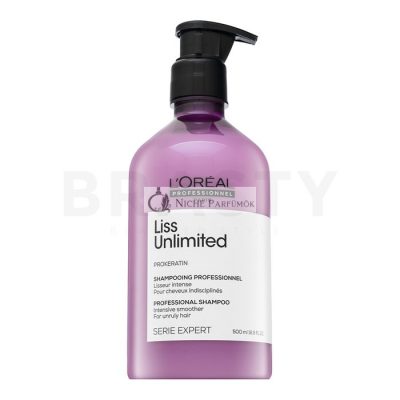 L'Oréal Professionnel Série Expert Liss Unlimited Shampoo hajsimító sampon durva és rakoncátlan hajra 500 ml