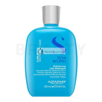 Alfaparf Milano Semi Di Lino Curls Enhancing Low Shampoo tápláló sampon göndör hajra 250 ml
