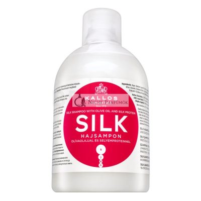 Kallos Silk Shampoo hajsimító sampon rakoncátlan hajra 1000 ml