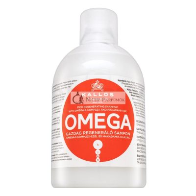 Kallos Omega Rich Regenerating Shampoo erősítő sampon sérült hajra 1000 ml