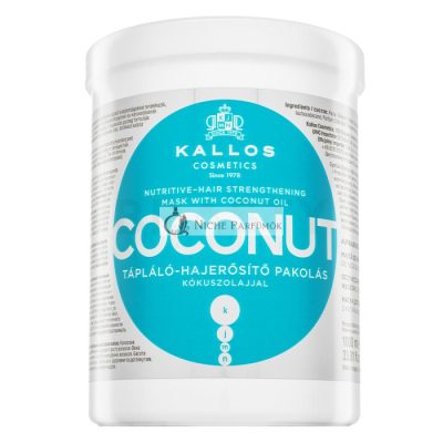 Kallos Coconut Nutritive-Hair Strengthening Mask erősítő maszk minden hajtípusra 1000 ml