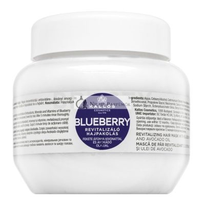 Kallos Blueberry Revitalizing Hair Mask száraz és sérült hajra 275 ml
