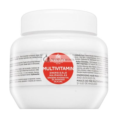 Kallos Multivitamin Energising Hair Mask tápláló maszk gyenge hajra 275 ml