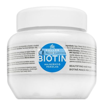 Kallos Biotin Beautifying Hair Mask erősítő maszk gyenge hajra 275 ml