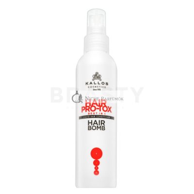 Kallos Hair Pro-Tox Hair Bomb Liquid Hair Conditioner öblítés nélküli kondicionáló száraz és sérült hajra 200 ml