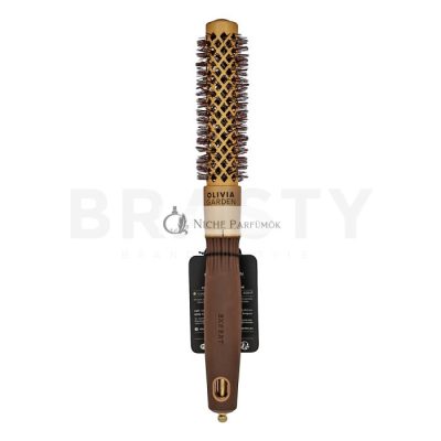 Olivia Garden Expert Blowout Shine Round Brush Wavy Bristles Gold & Brown 20 mm hajkefe