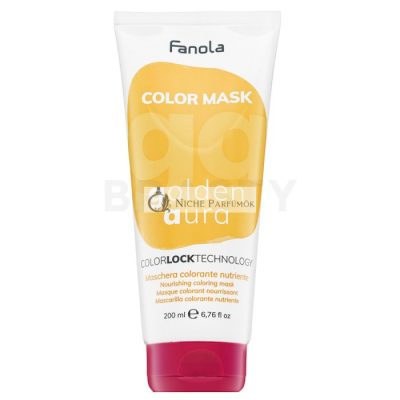 Fanola Color Mask tápláló maszk színes pigmentekkel hajszín élénkítésére Golden Aura 200 ml