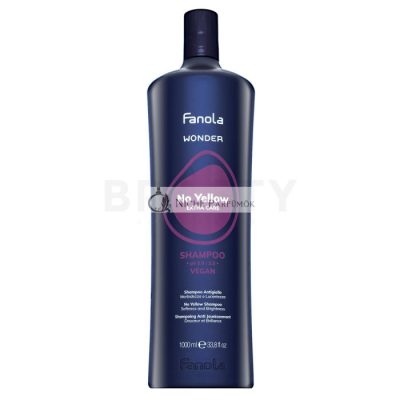Fanola Wonder No Yellow Extra Care Shampoo sampon a sárga tónusok semlegesítésére 1000 ml