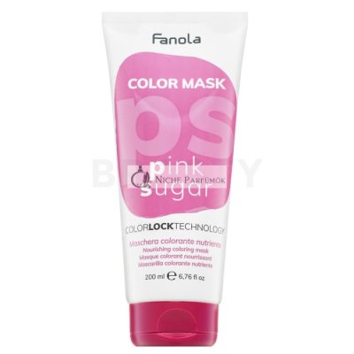 Fanola Color Mask tápláló maszk színes pigmentekkel hajszín élénkítésére Pink Sugar 200 ml