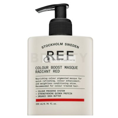 REF Colour Boost Masque tápláló maszk színes pigmentekkel hajszín élénkítésére Radiant Red 200 ml