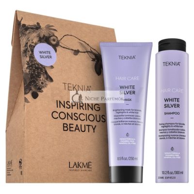 Lakmé Teknia White Silver Pack sampon + maszk platinaszőke és ősz hajra 300 ml + 250 ml