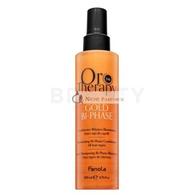 Fanola Oro Therapy 24k Gold Bi-Phase Conditioner öblítés nélküli kondicionáló puha és fényes hajért 200 ml