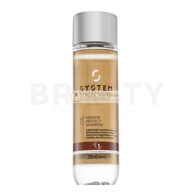 System Professional LuxeOil Keratin Protect Shampoo erősítő sampon sérült hajra 250 ml