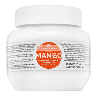 Kallos Mango Moisture Repair Hair Mask tápláló maszk sérült hajra 275 ml