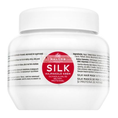 Kallos Silk Hair Mask hajsimító maszk durva és rakoncátlan hajra 275 ml
