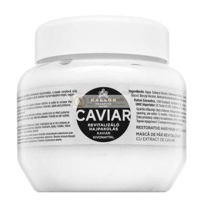 Kallos Caviar Anti-Aging Hair Mask tápláló maszk érett hajra 275 ml